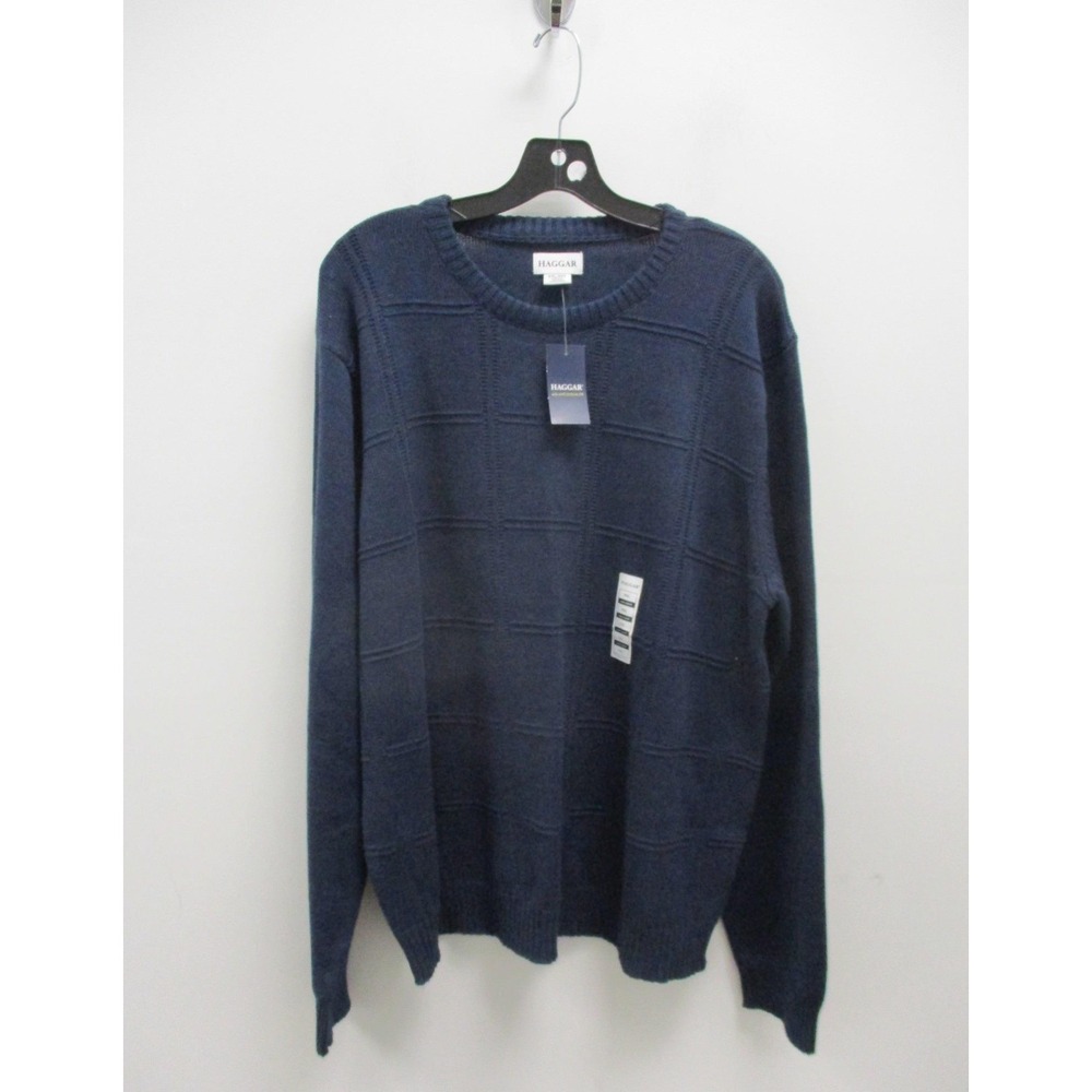 Haggar Men's Navy Knit Sweater Size XXL NWT